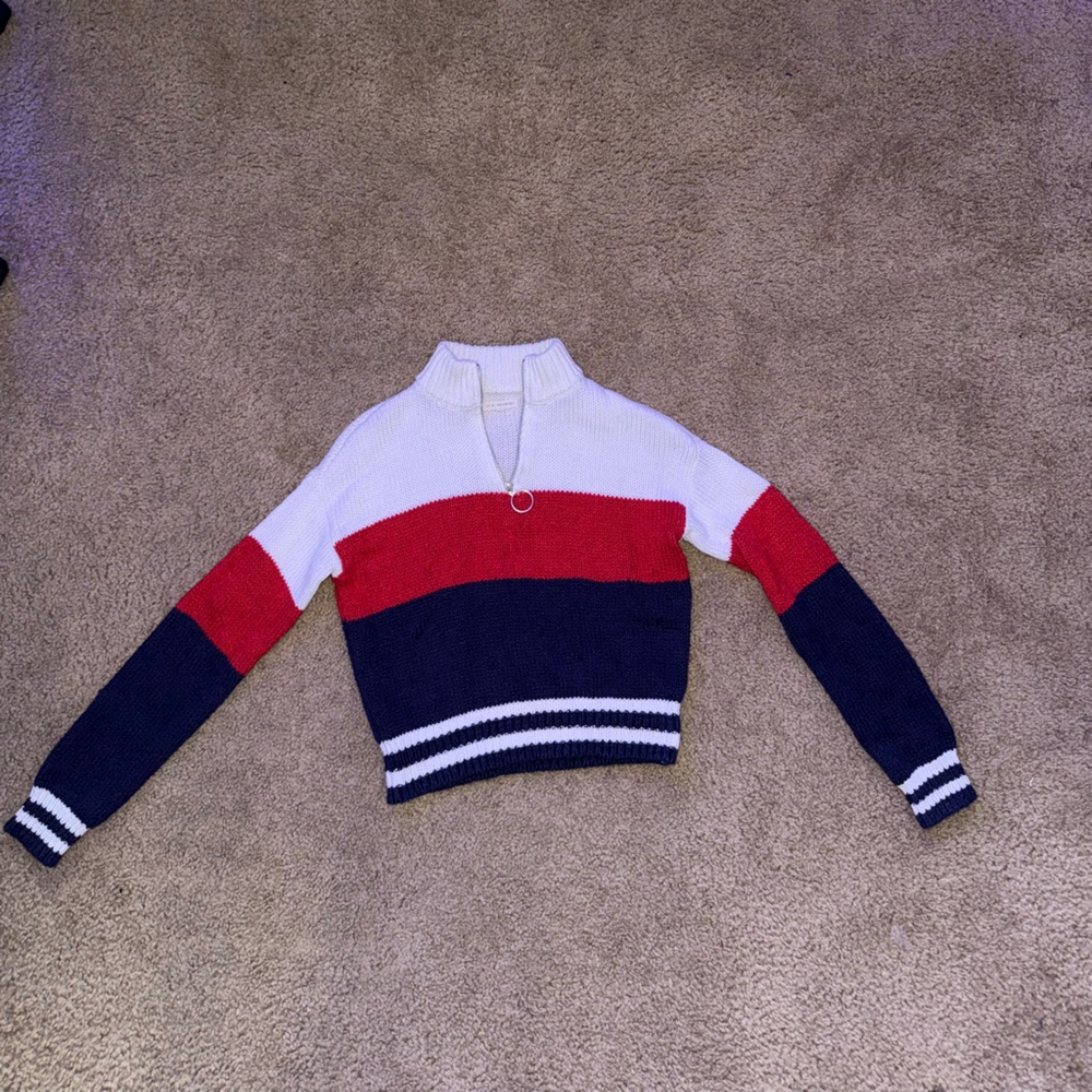 La Hearts Cozy Red and White Teddy Jacket